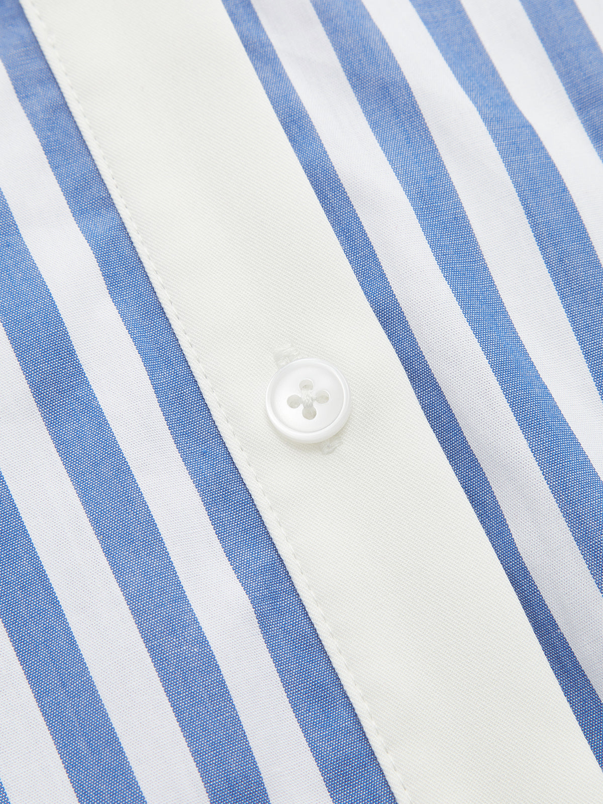 Striped Cut-Out Shirt Midi Dress with Belted Waist Tie