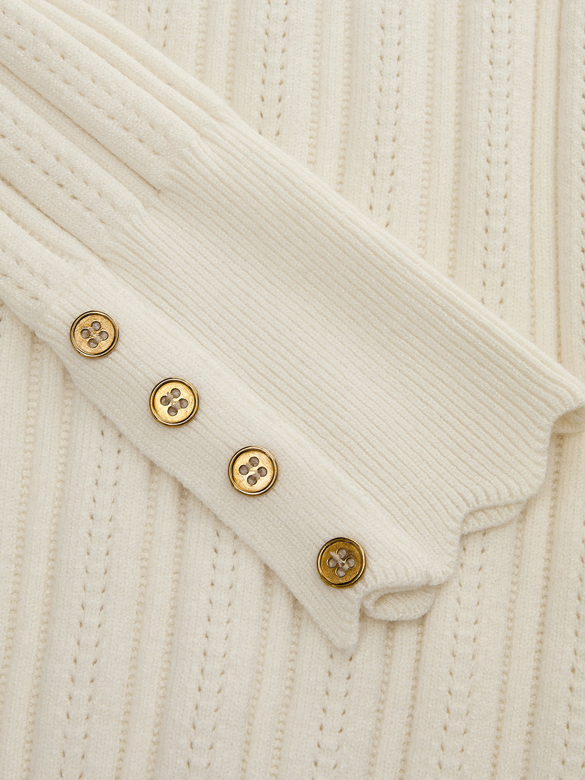 Scallop Trim Hollow Knit Top | Lightweight Casual Summer Wear