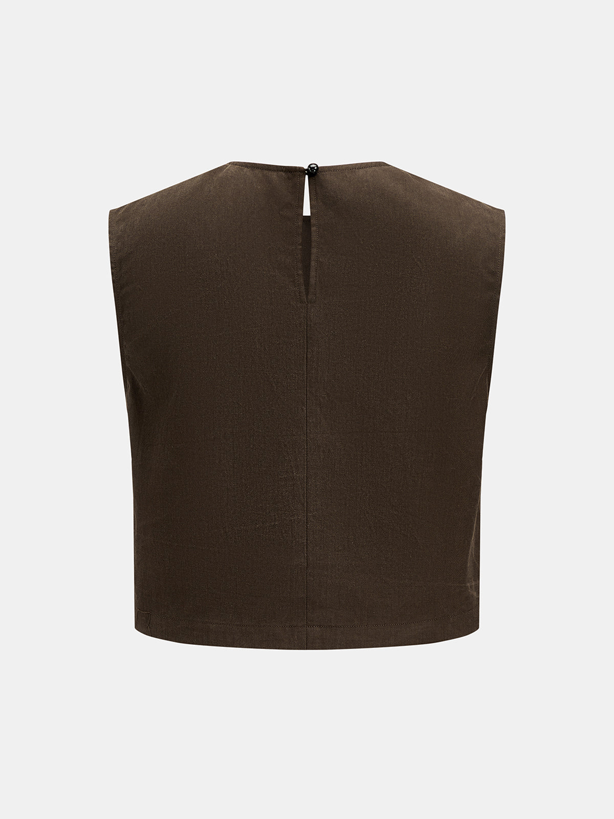 Cropped Tank Top & Tie Waist Barrel Pants Comfort Set for Women