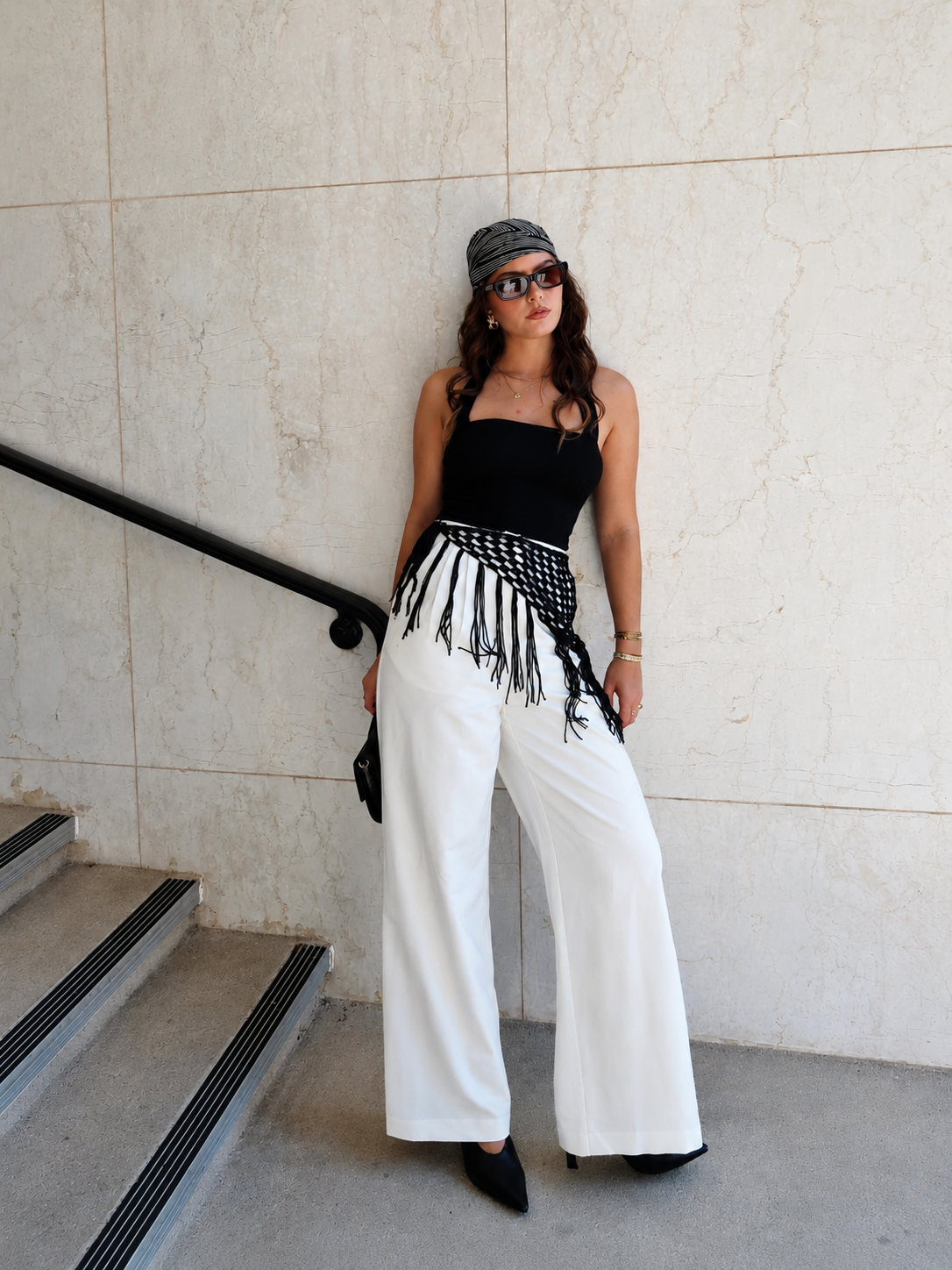Solid Wide Leg Pants Without Belt - Casual Comfort Fit Stylish