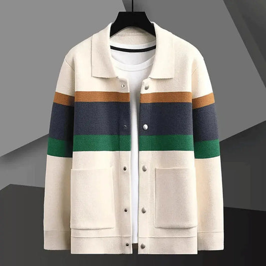Bruno | Men’s Luxury Jacquard Knit Cardigan