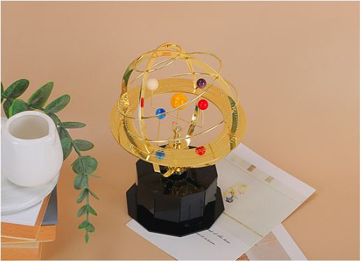 Koadclo | Grand Orrery Model – Handcrafted Mechanical Brass Solar System Replica with 5 Planets