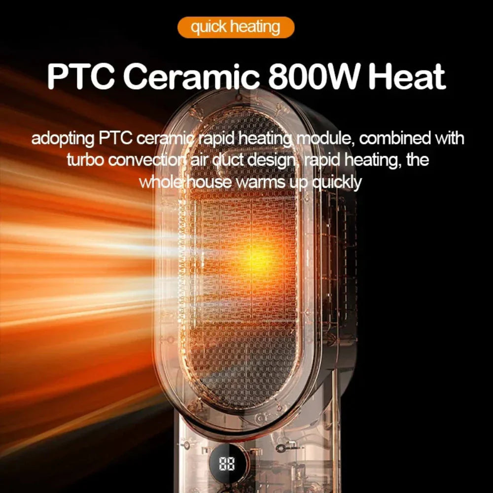 koadclo | Ceramic Space Heater - Electric Indoor Fast Heating Quiet Portable
