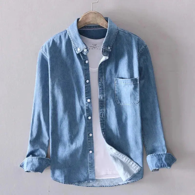 Dean | Men’s Pure Cotton Denim Shirt