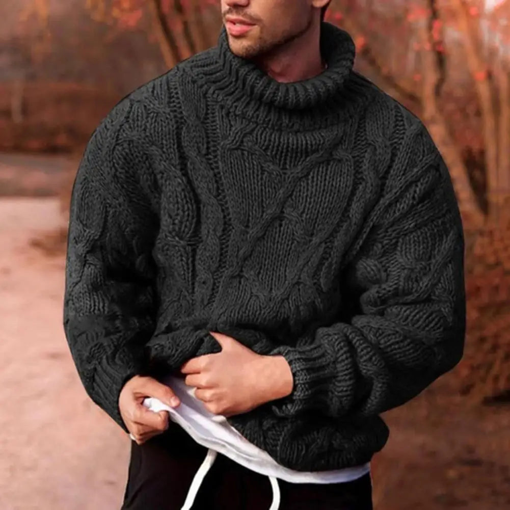 Dominia | Men’s Chunky High Neck Winter Sweater