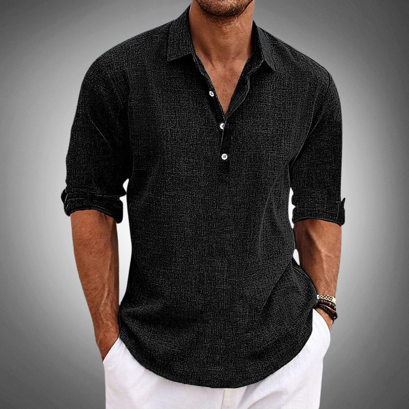 Elario | Men’s Classic Premium Linen Shirt