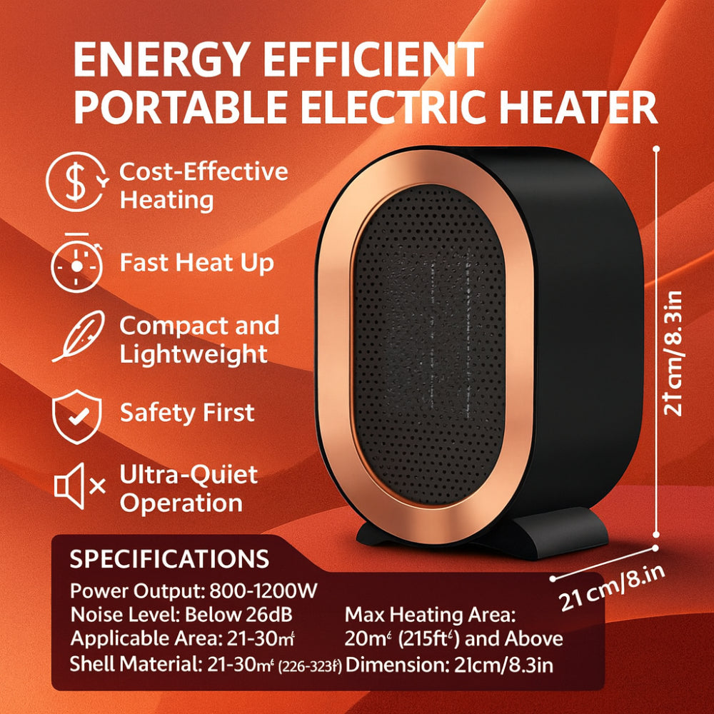 koadclo | Electric Heater - Portable Energy Efficient Warmer