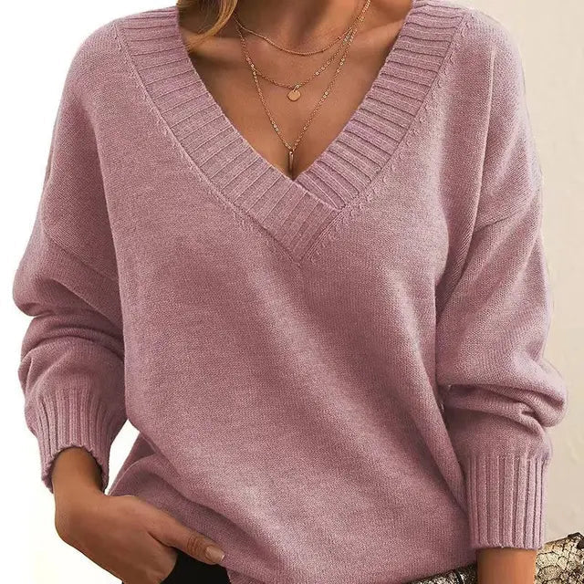 Elexa | Women’s Premium Cashmere V-Neck Sweater
