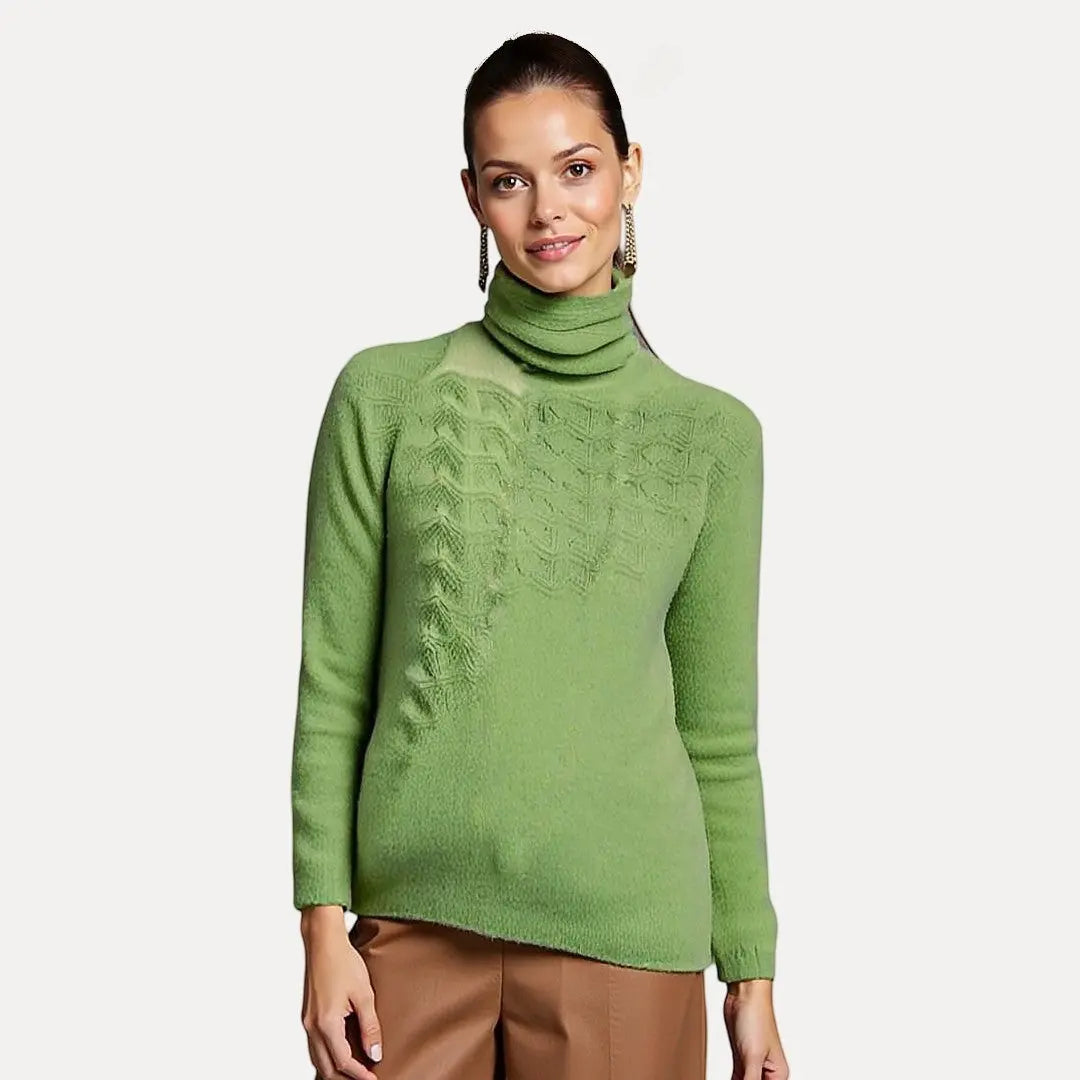Emelie | Women’s Cozy Acrylic Turtleneck Sweater