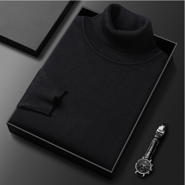 Emiel | Men’s Luxury Cashmere-Cotton Turtleneck
