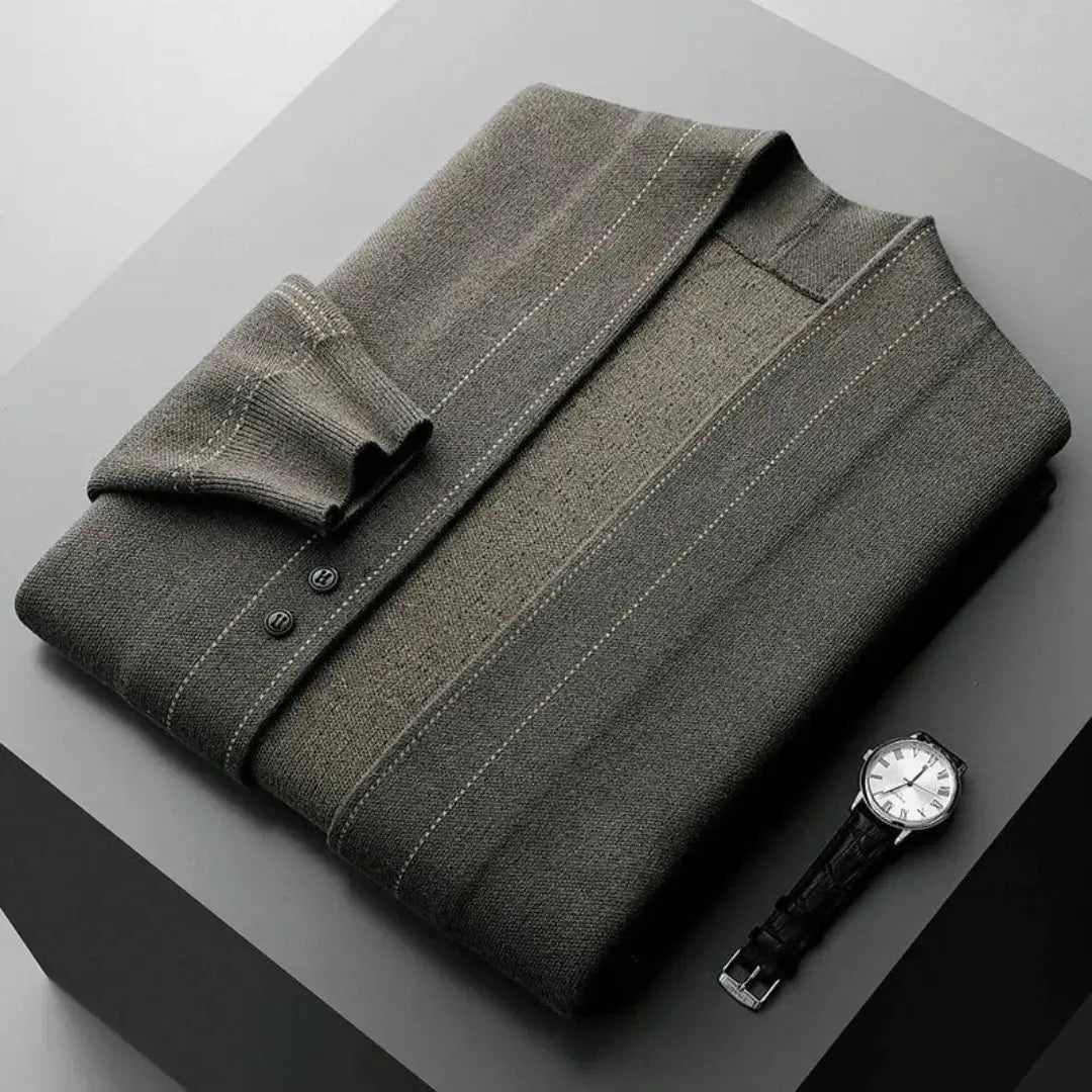 Kiera | Men’s Luxury Wool Twill Cardigan