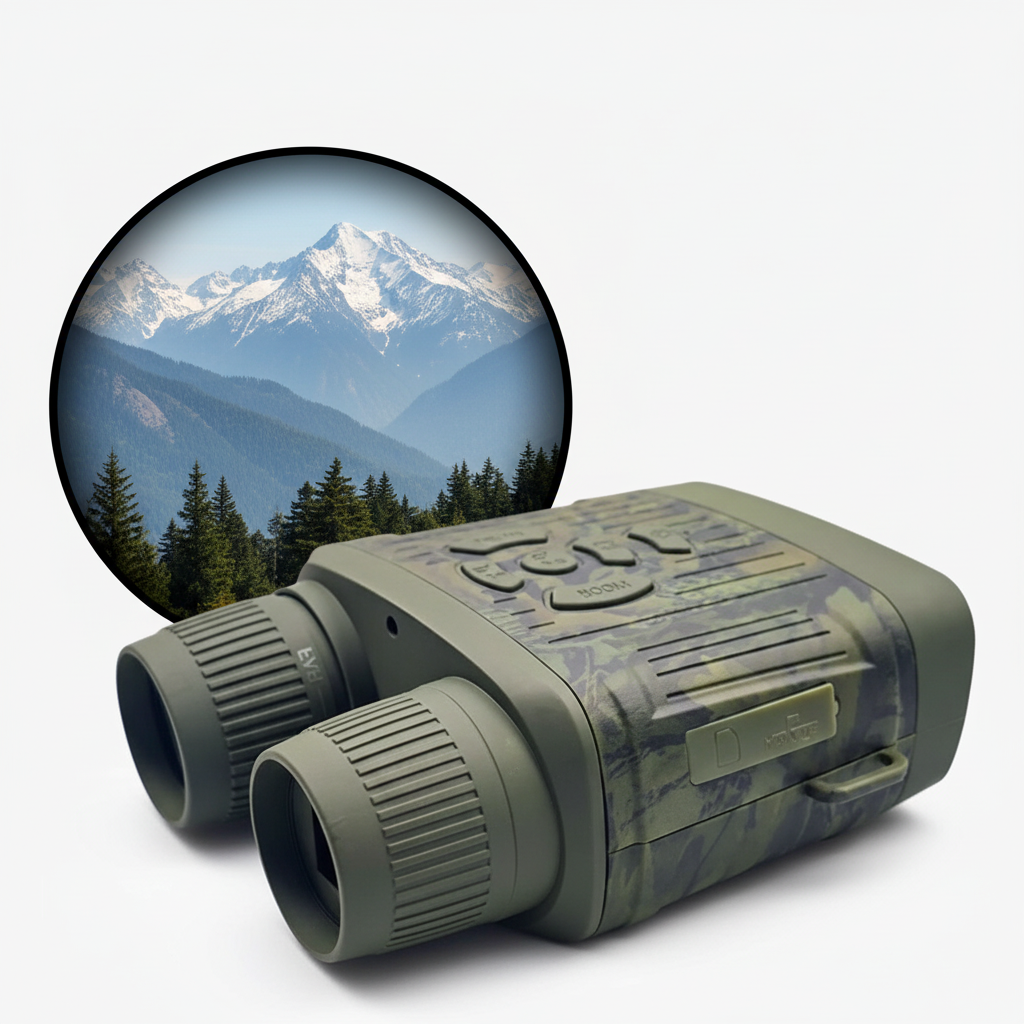Amtn Club | OptiClear Night Vision Binoculars – 1000ft Infrared, HD Display for Hunting & Surveillance