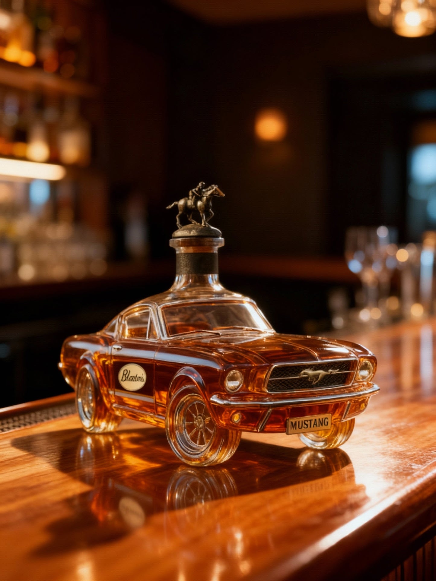 Koadclo | Mustang Car Shaped Whiskey Decanter – Unique Glass Liquor Decanter for Home Bar