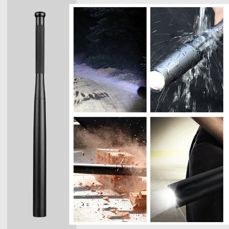 Koadclo | Baseball Bat Shaped LED Flashlight – Aluminum Alloy, 3 Lighting Modes for Emergency & Utility Use