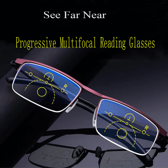 koadclo| German Intelligent Progressive Glasses – No-Distraction Multifocal Reading Glasses for Clear Vision