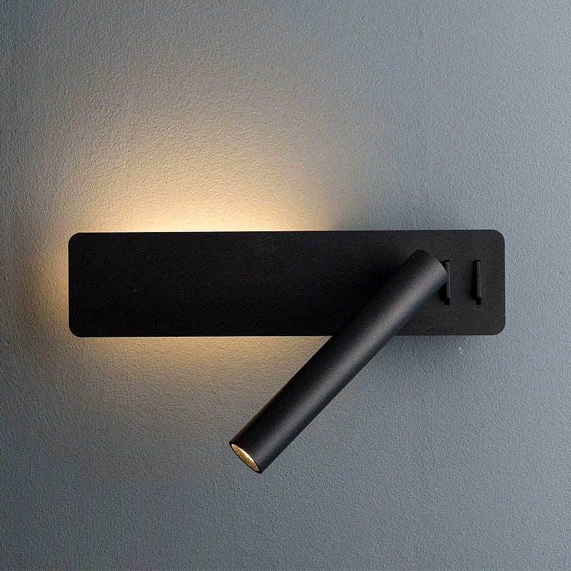 Koadclo | Rotatable LED Reading Wall Light – Adjustable Bedside Lamp for Bedroom