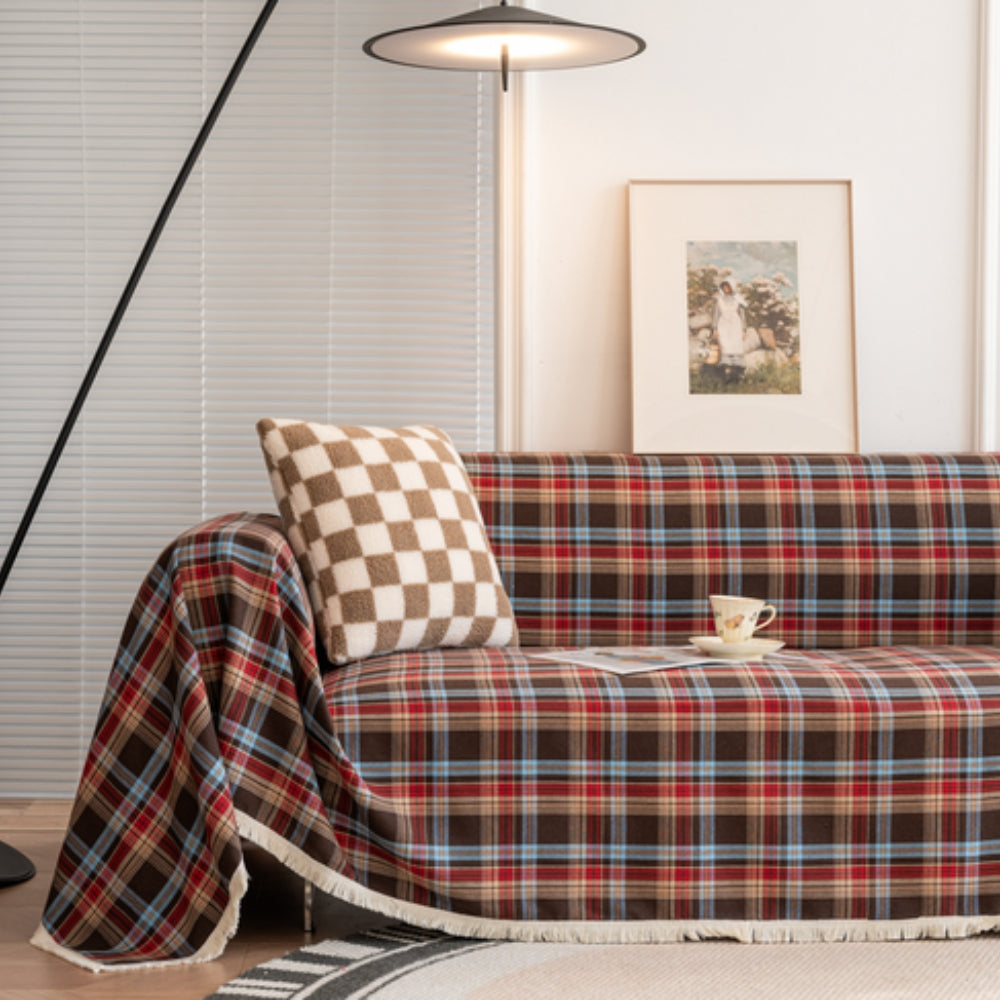 Koadclo | Hearthline Cottage Plaid Sofa Cover