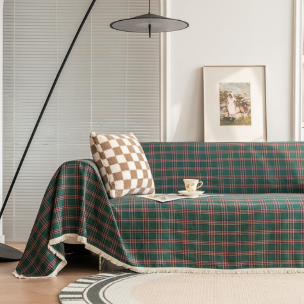 Koadclo | Hearthline Cottage Plaid Sofa Cover