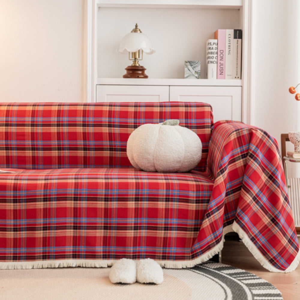Koadclo | Hearthline Cottage Plaid Sofa Cover