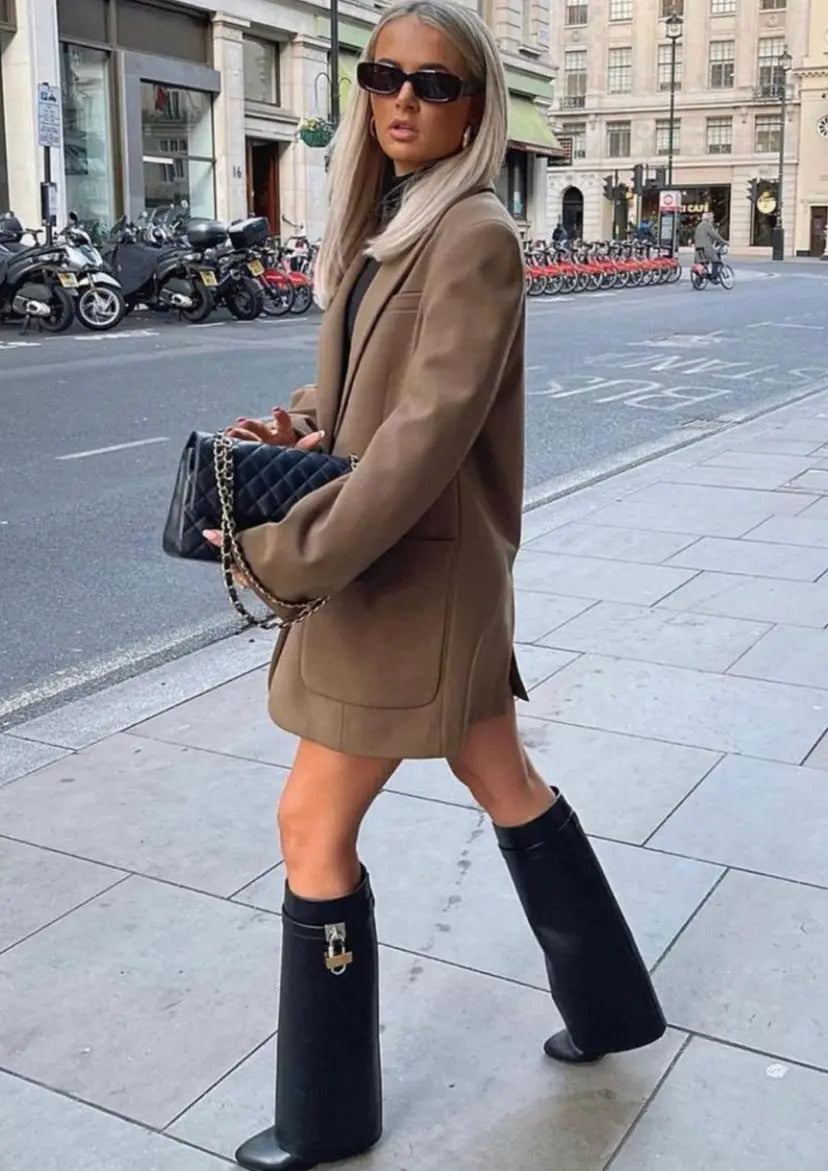 Hilary | Women’s Vegan Leather Sculptural Boots