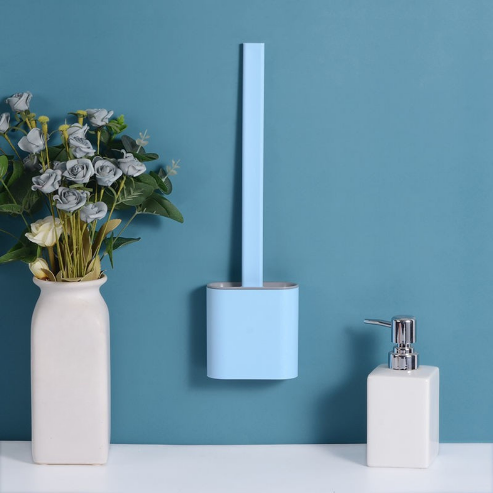 koadclo | Toilet Brush - Silicone Flexible Wall Mounted Set
