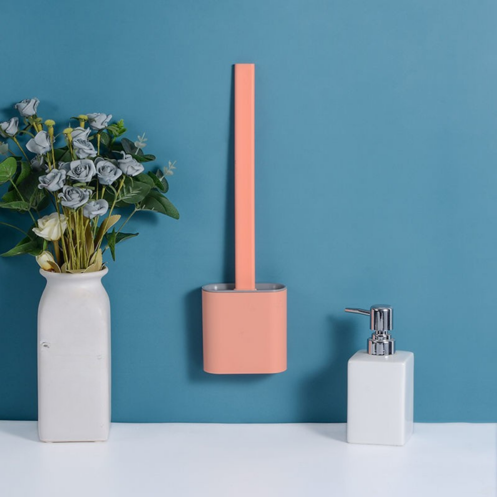 koadclo | Toilet Brush - Silicone Flexible Wall Mounted Set
