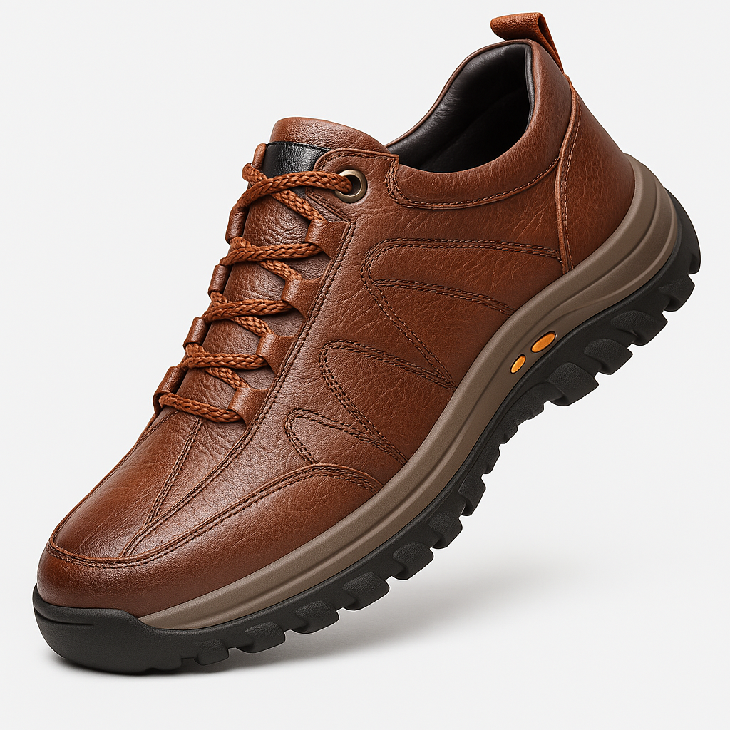 koadclo | Walking Shoes - Leather Arch Support for Men