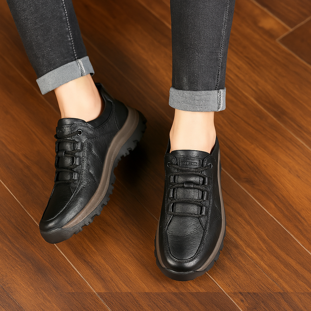 koadclo | Walking Shoes - Leather Arch Support for Men