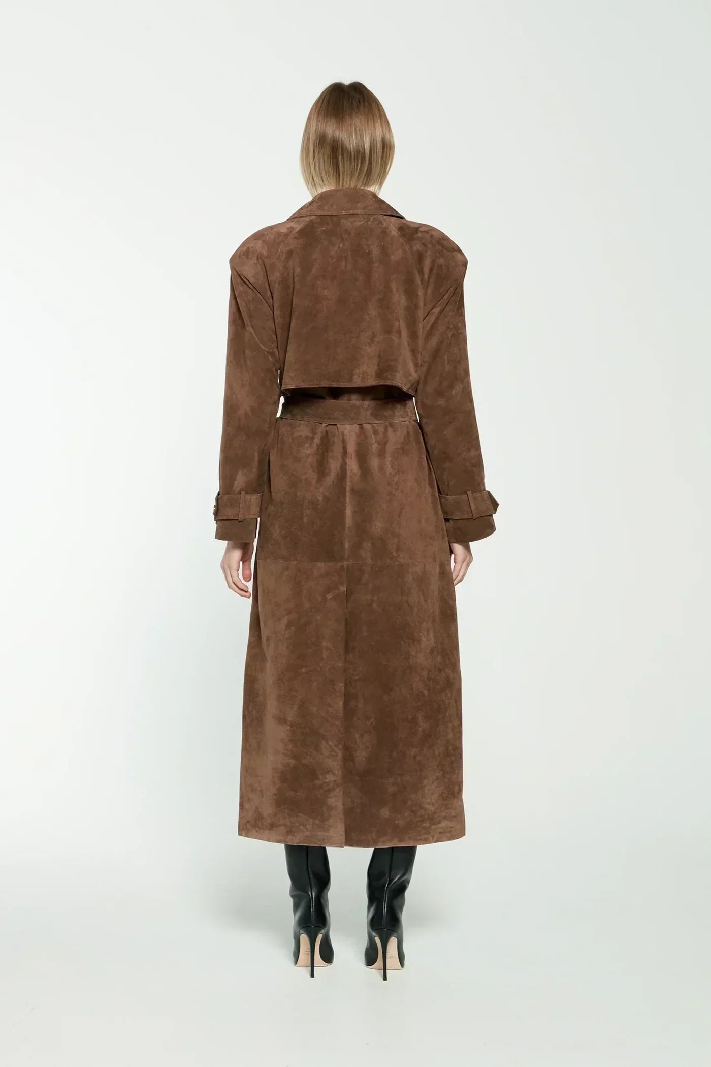 Josefina | Women’s Elegant Suede Trench Coat