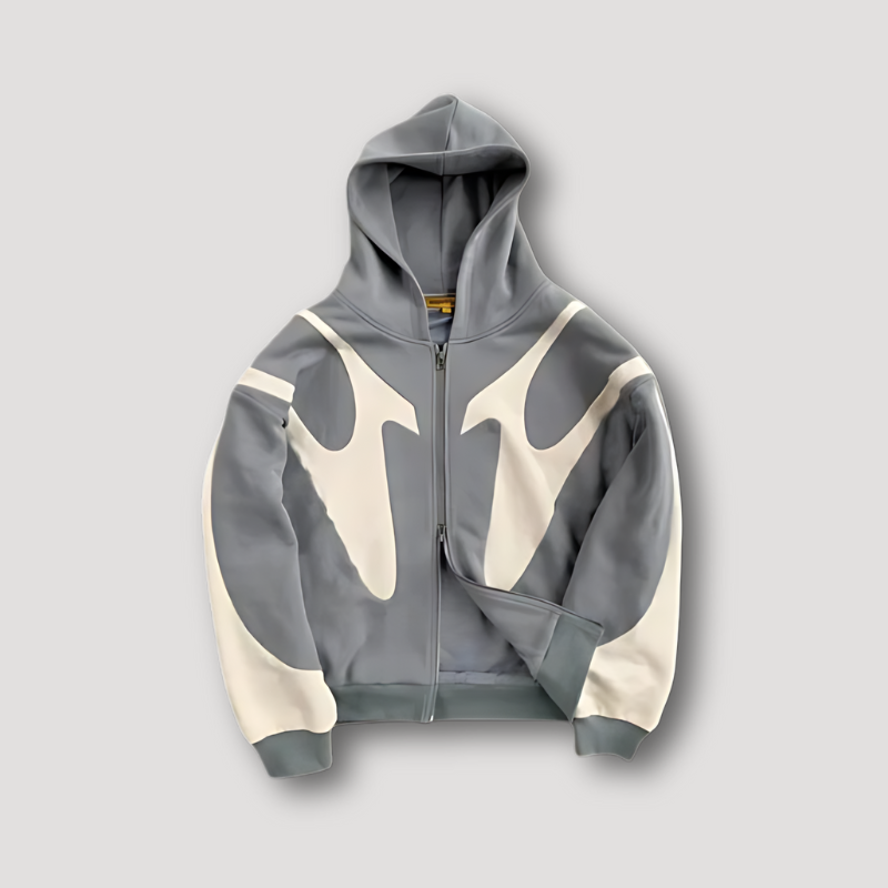 Josephino | Men’s Trendy Zip-Up Graphic Hoodie