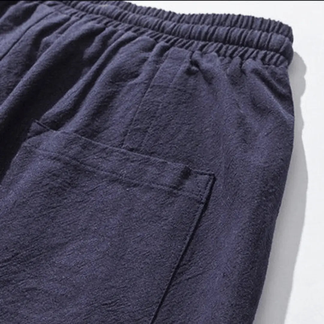 Kenji | Men’s Premium Cotton Blend Drop-Crotch Pants