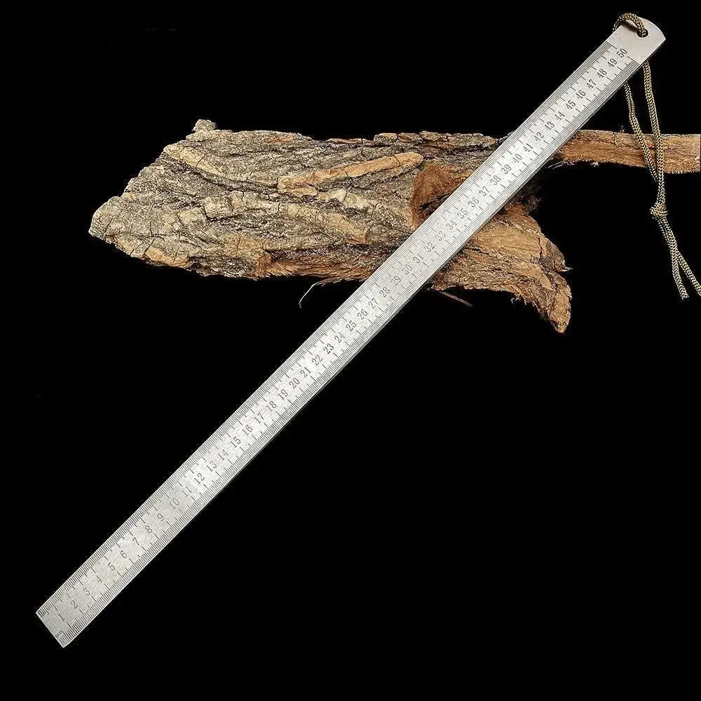 Koadclo | Hardened Steel Ruler - Multi-Purpose Emergency Tool