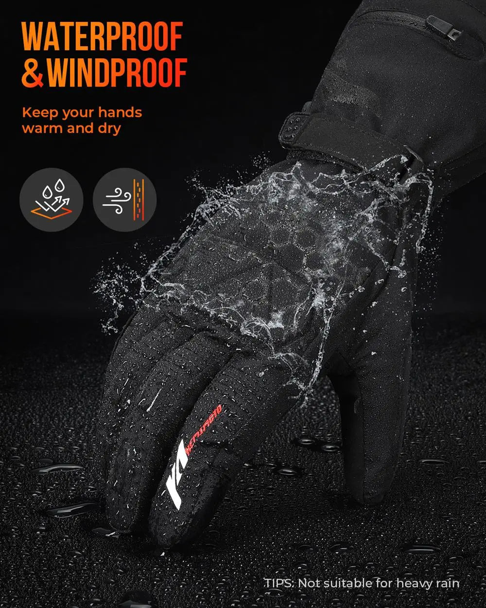 Koadclo | Thermal Heated Gloves - Waterproof Rechargeable Winter Gloves