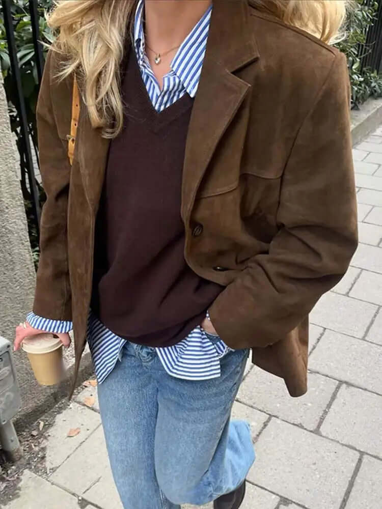 Marvin | Men’s Classic Brown Suede Jacket