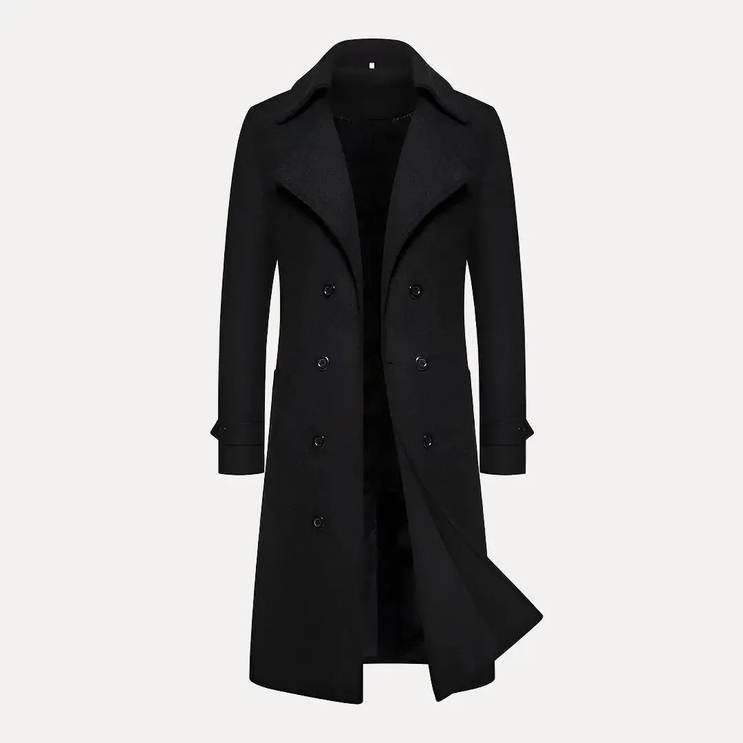 Max | Men’s Double-Breasted Wool Trench Coat