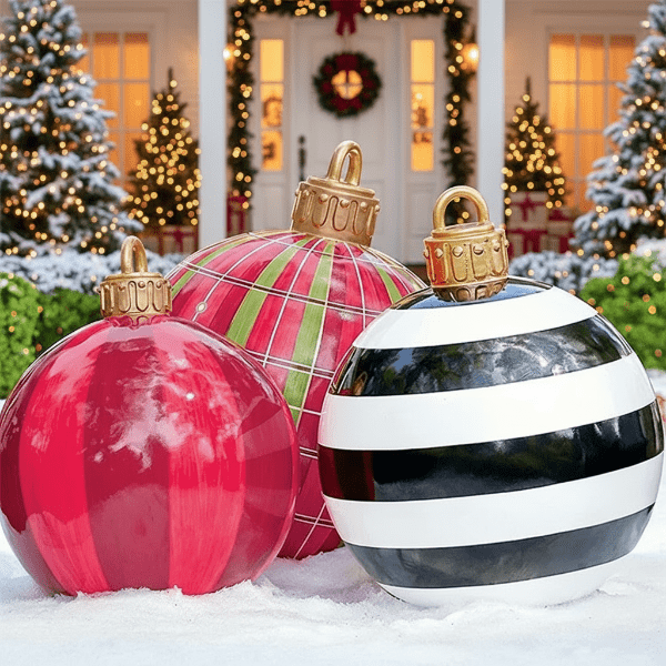 Koadclo | Large Weatherproof Christmas Baubles for Indoor & Outdoor Use