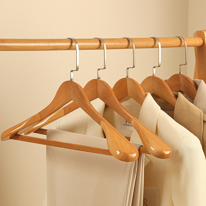 Koadclo | Luxury Wooden Clothes Hangers with Curved Design