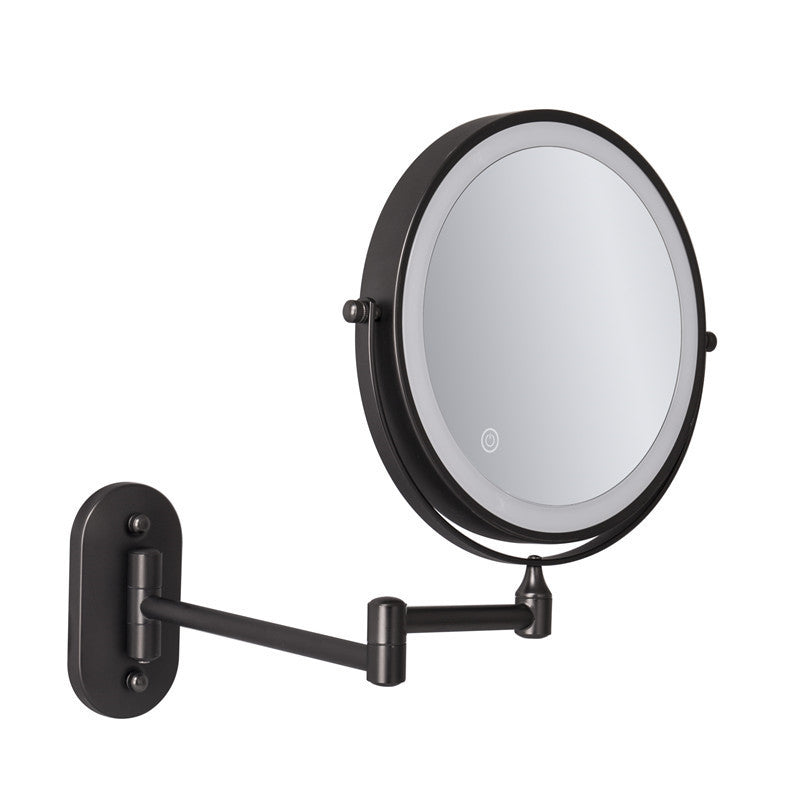 Koadclo | Rechargeable Wall-Mounted Shaving Mirror - 360° Rotation with LED Lighting