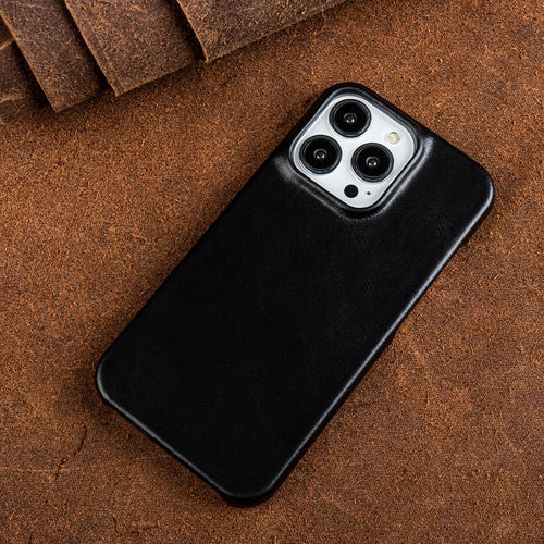 Koadclo | Oil Wax Genuine Leather Apple iPhone Case