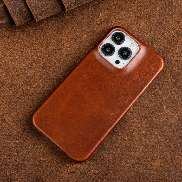 Koadclo | Oil Wax Genuine Leather Apple iPhone Case