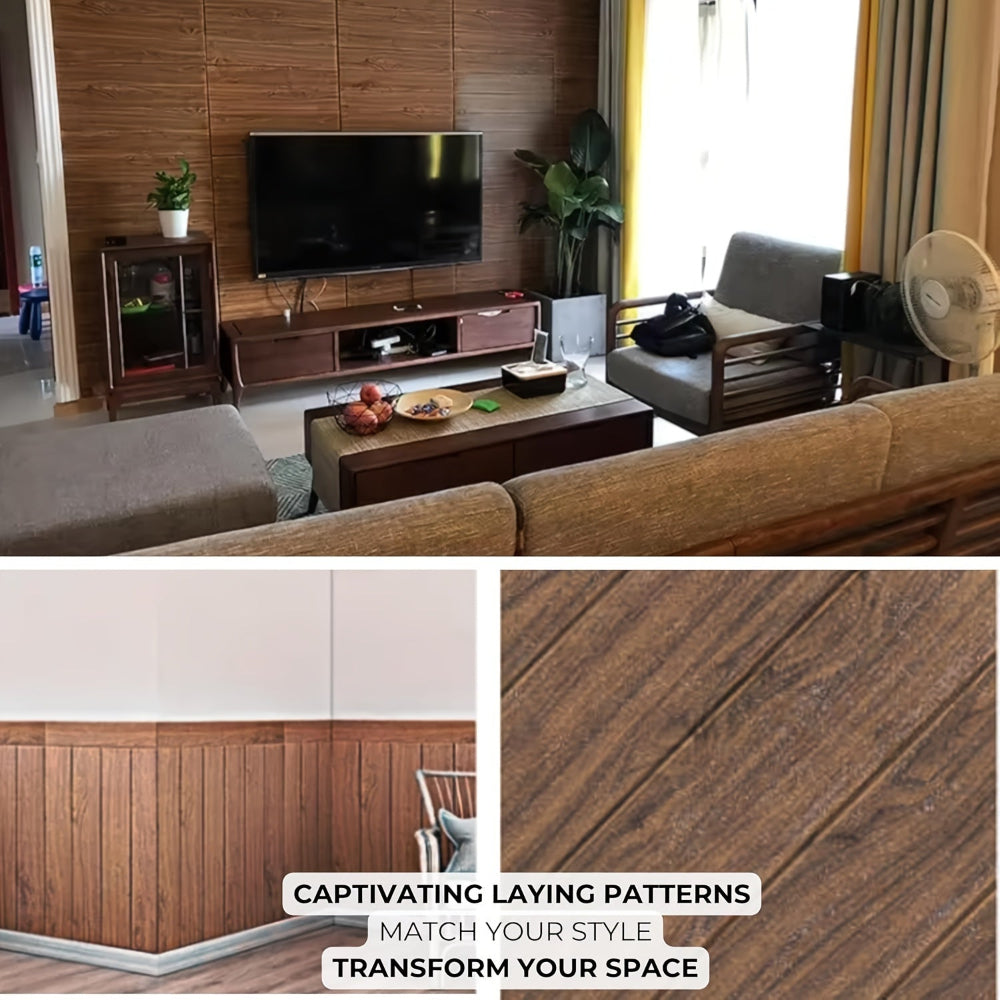 koadclo | Peel and Stick Wall Panels - Rustic Wood Waterproof Decor