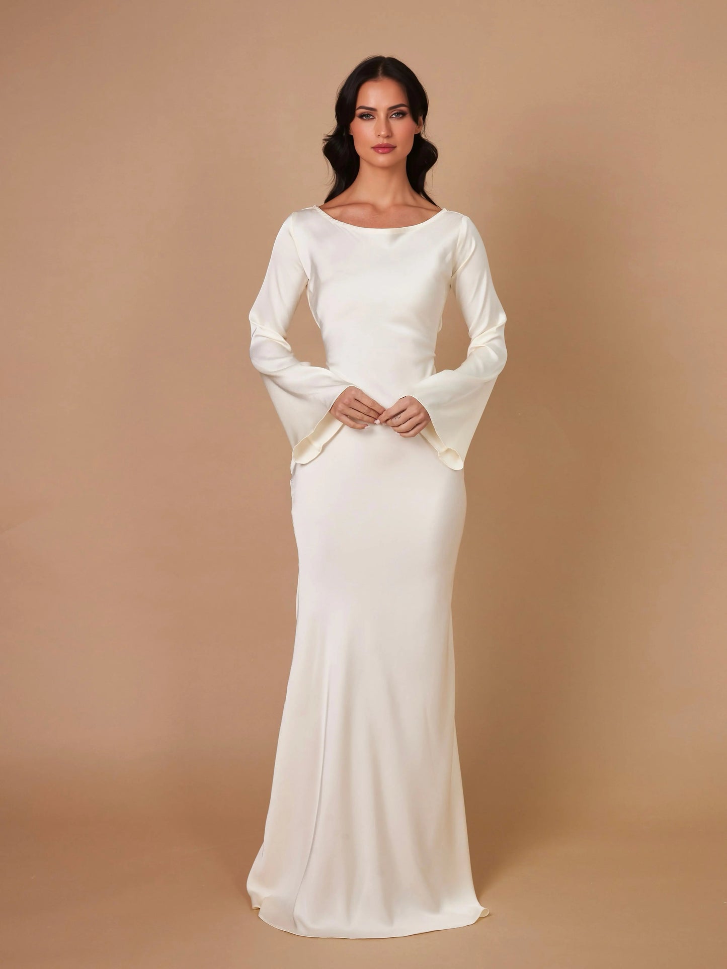 Pharia | Women’s Long-Sleeve Maxi Dress – Timeless Elegance for Every Occasion