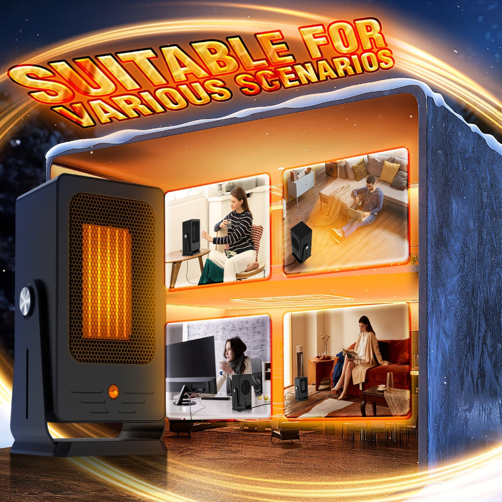 koadclo | Portable Electric Space Heater - Adjustable Thermostat