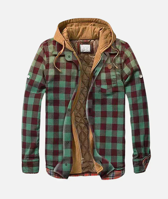 Reveur | Women’s Plaid Hooded Jacket