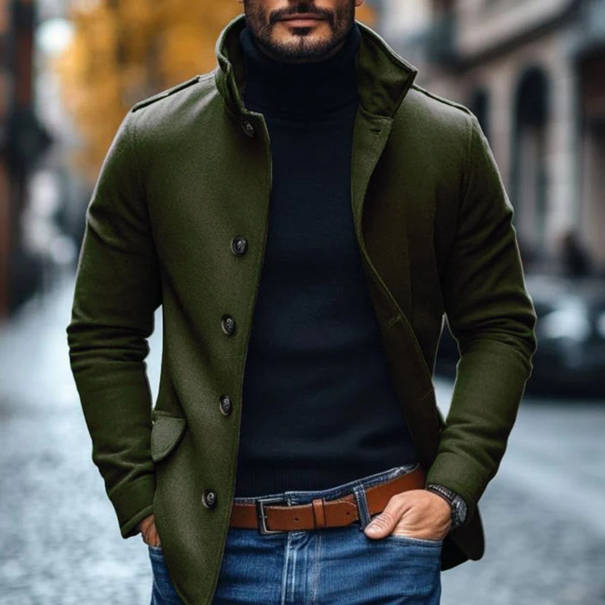Romeo | Men’s Wool Tailored Overcoat