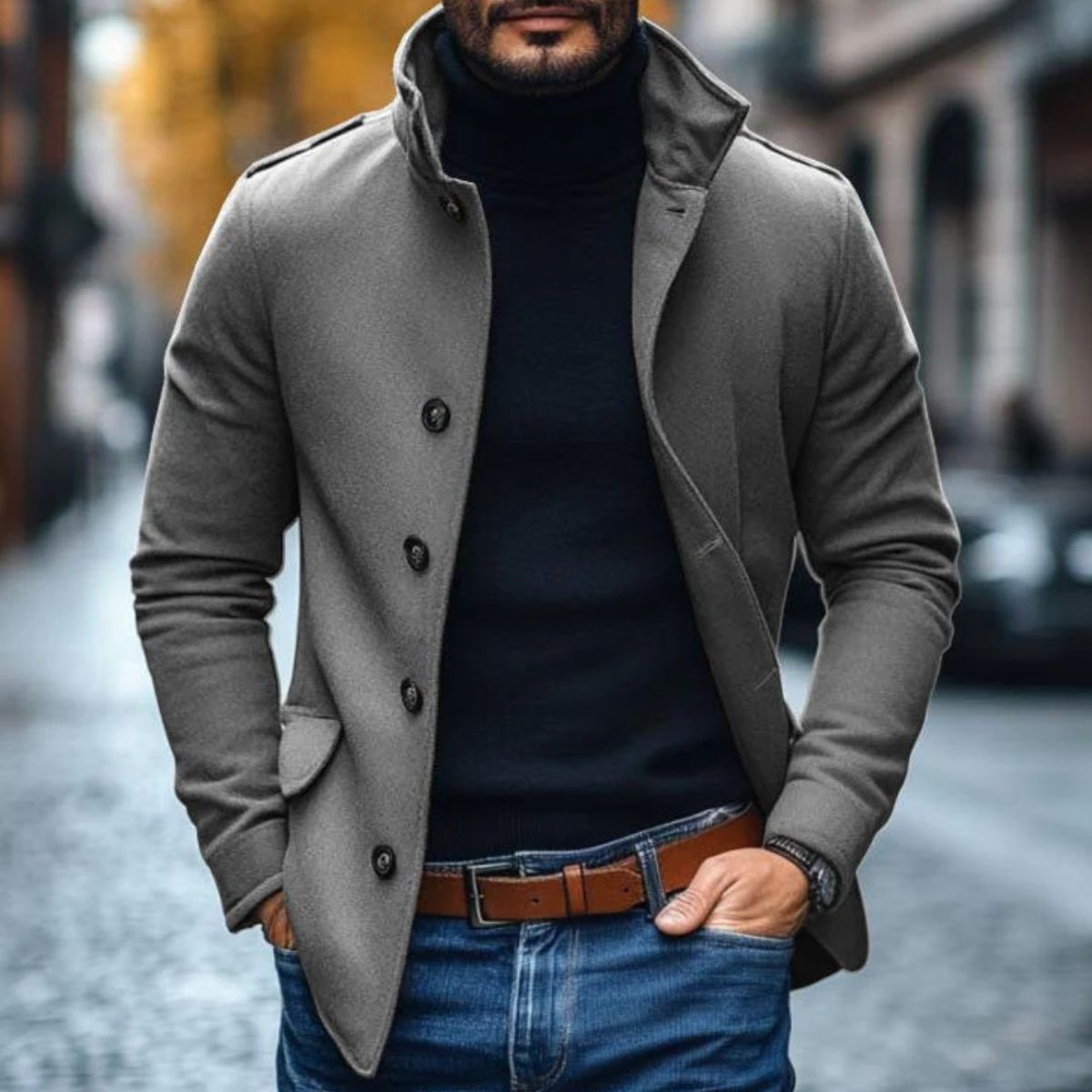 Romeo | Men’s Wool Tailored Overcoat