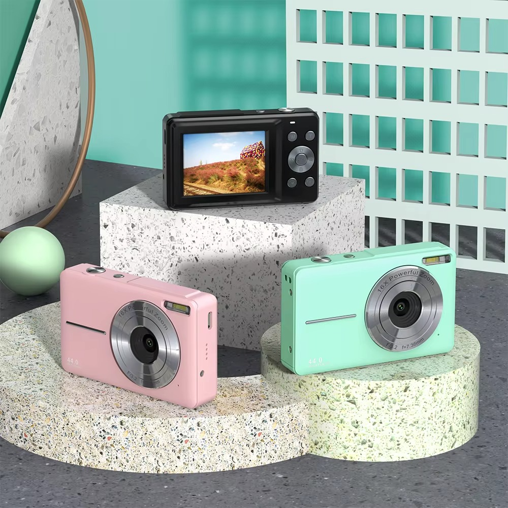 Koadclo | High-Resolution Kids' Digital Camera - 1080P HD, 44MP with 16X Zoom