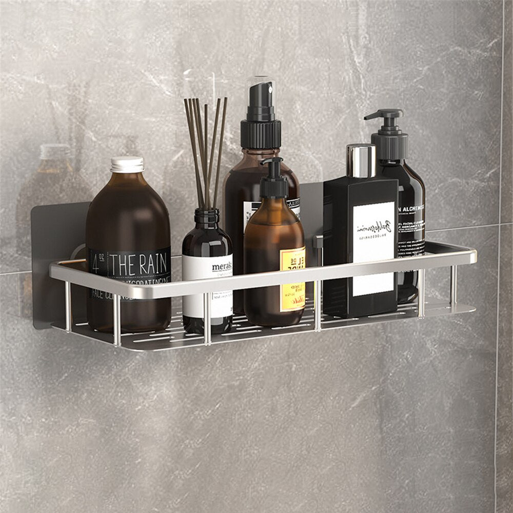 Koadclo | Metal Suction Cup Bathroom Shelves – No-Drill Rustproof Storage Rack for Shower