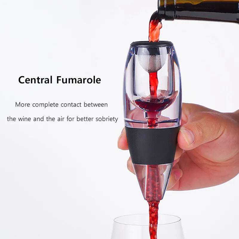 koadclo | Wine Aerator & Decanter Set – Pourer with Filters, Aerator Sieve & Stand Diffuser for Dining Room Bar