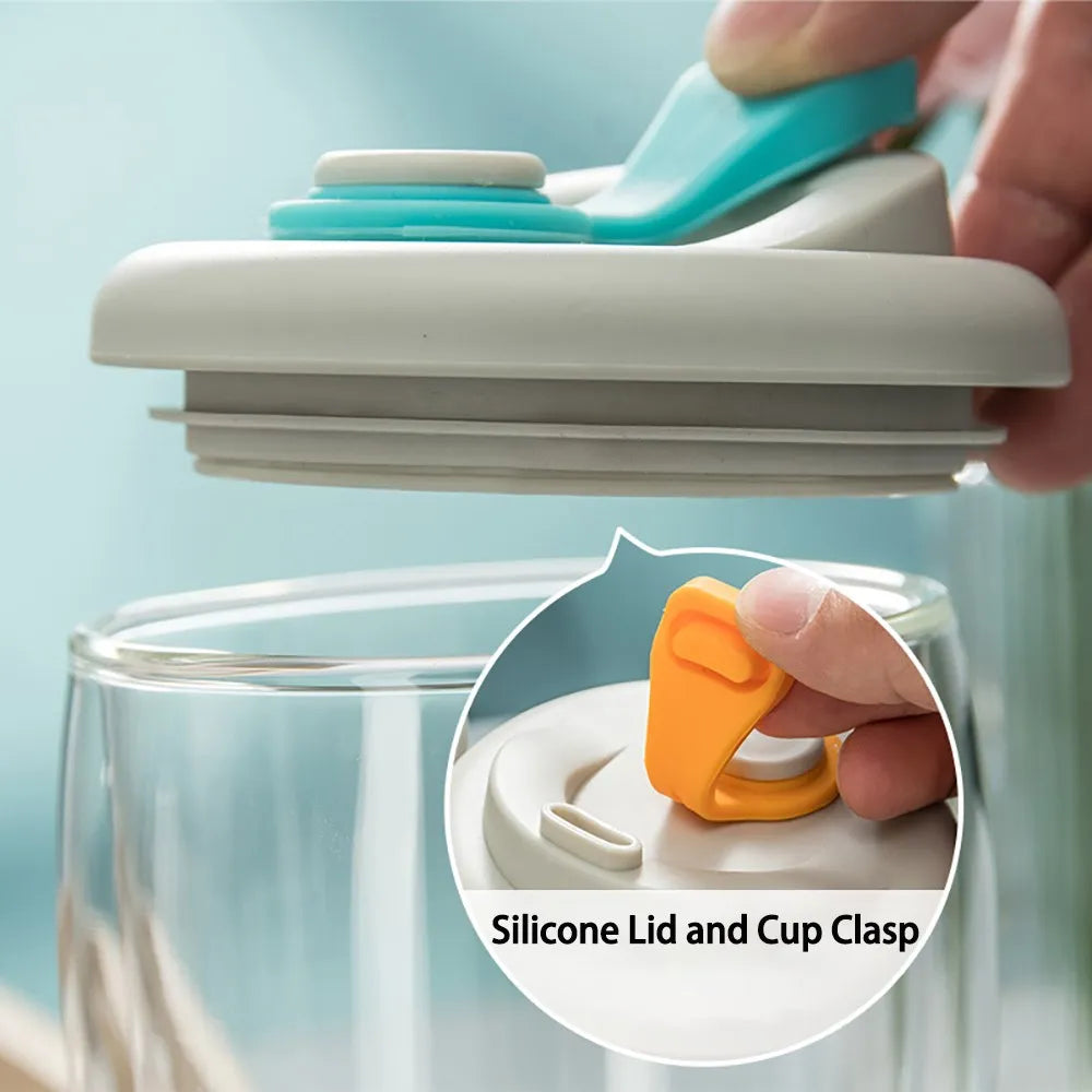 Koadclo | Leak-Proof Double Wall Glass Transparent Mug